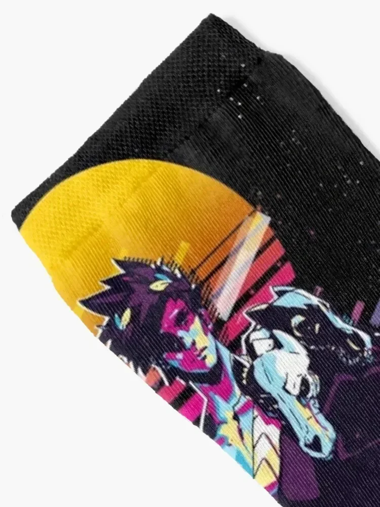 us - Hades (80s Retro) جوارب رياضية لأصابع القدم هدايا عيد الميلاد لكرة القدم مضادة للانزلاق للصالة الرياضية جوارب نسائية للرجال