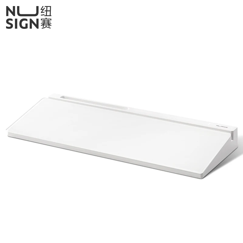 Deli Nusign NS124 Desktop Storage Glass Panel Message Board Kits Stationery Storage Box Include Whiteboard Pen & Eraser