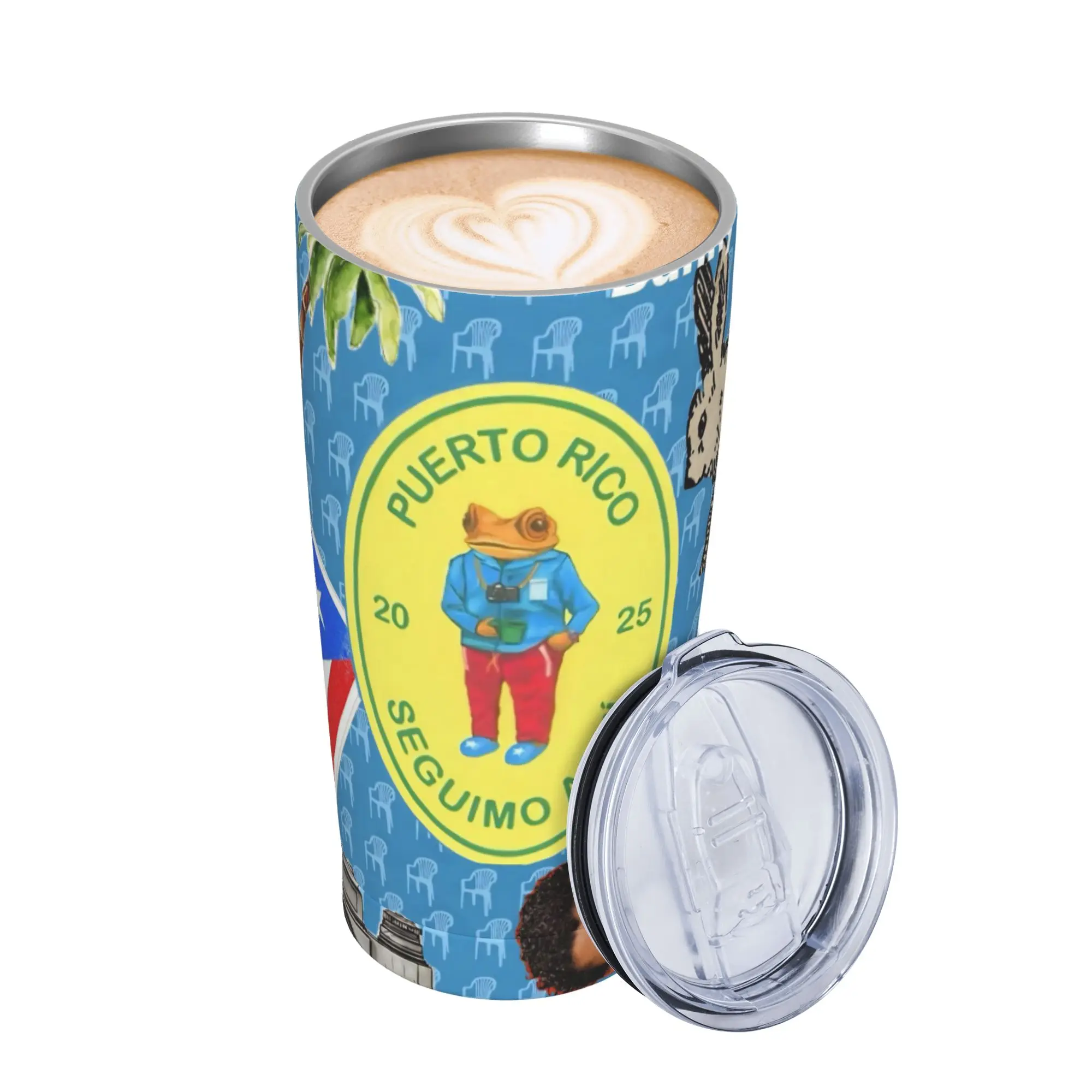 Bad Bunny DTMF Tour 2026 Tumbler Vacuum Insulated  Thermal Cup Stainless Steel Office Home Mug Water Bottle 20oz