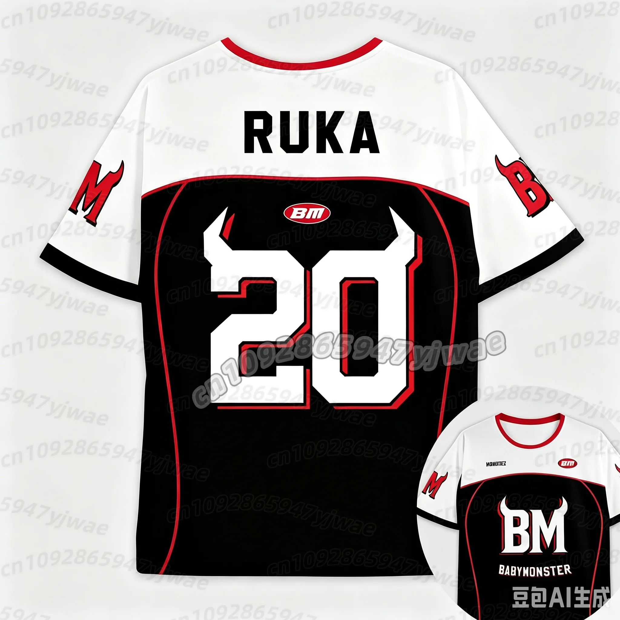 2026 Y2k Men's Women's Kpop Fans Jersey Ahyeon Fans Youth Round Neck T-Shirt Breathable Quick Drying Jersey Women T-Shirt