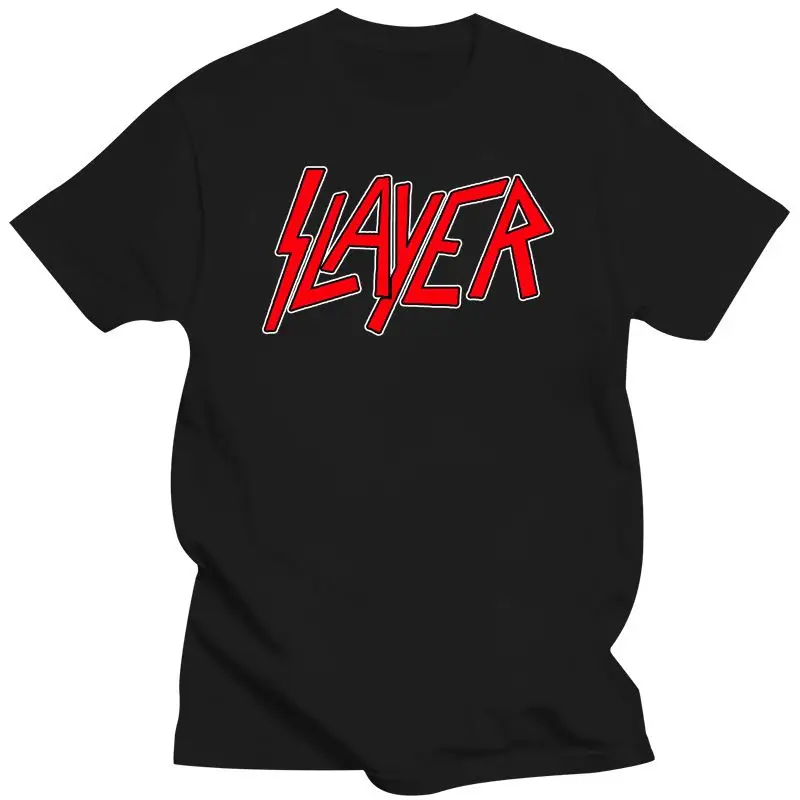 

New Official Slayer Classic Logo T-Shirt 2021 Cotton 2021 Unisex Funny Tops Tee Shirt