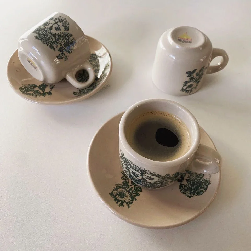 Ceramic Coffee Cup Southeast Asia Malaysia Italian Coffee Cup Hand-painted Ceramic Mark Mug Exquisite Home Tea Table Cup