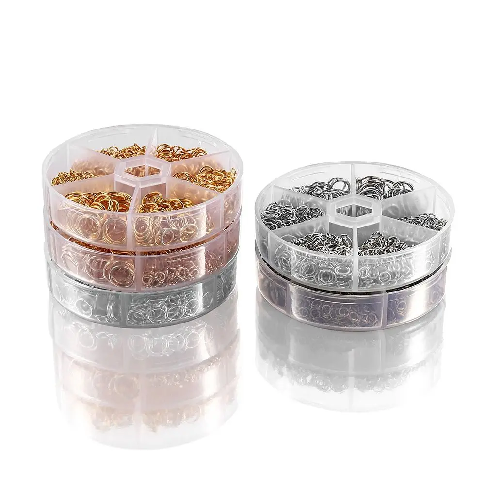 970PCS Mixed Open Split Jump Ring Connector 970PCS Set DIY Accessories Split Rings Making Supplies Craft Connectors