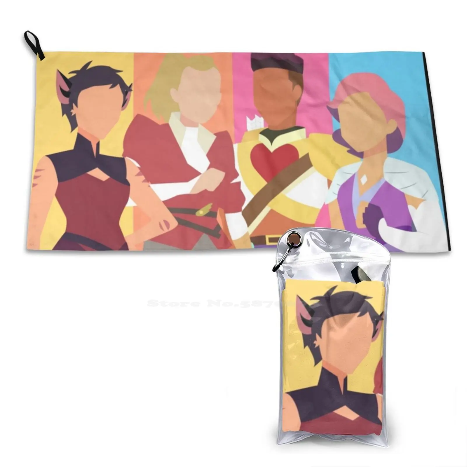 Best Friend Squad Soft Towel Quick Dry Beach Towel Shera She Ra And The Princesses Of Power Adora Catra Queen Glimmer Bow