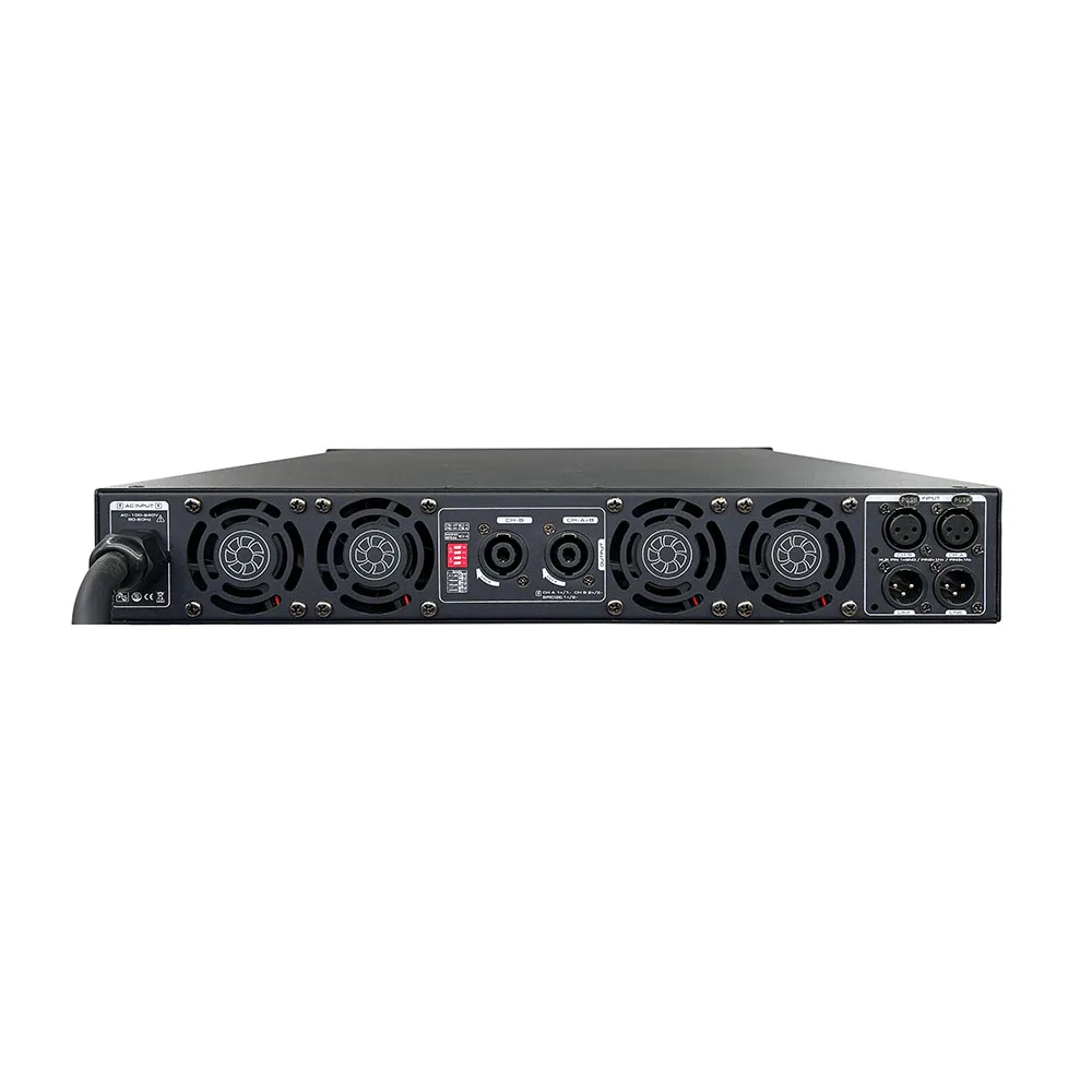 Digital Power Amplifier Pro Audio 1.5U Power 4 Channel 4X3500W Professional Sound System