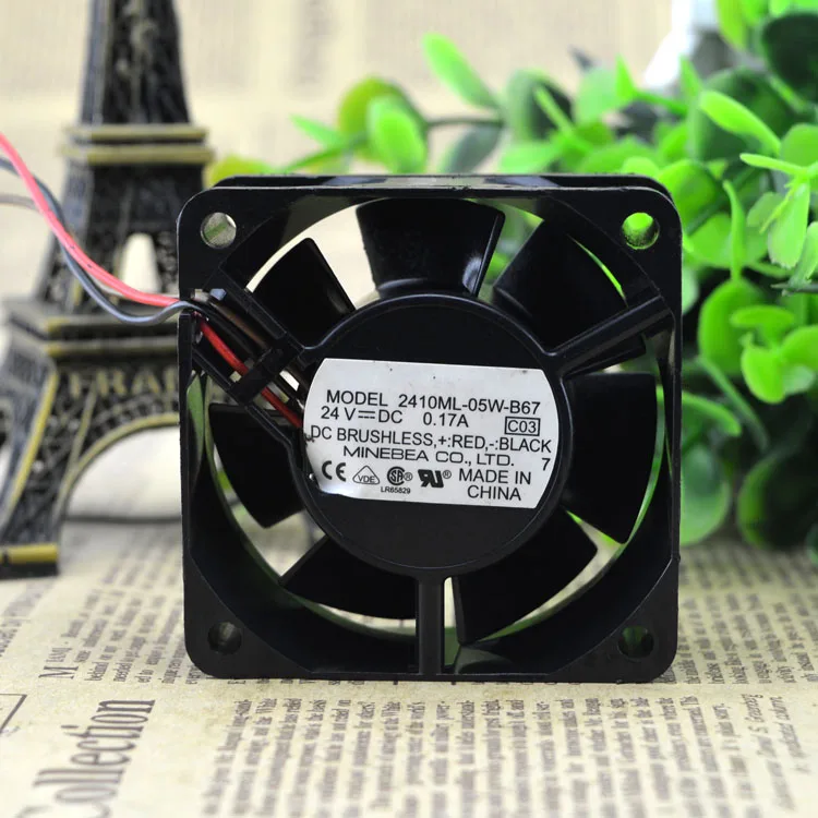NEW ORIGINAL 2410ML-05W-B67 24V 0.17A 6025 60*60*25 mm COOLING FAN
