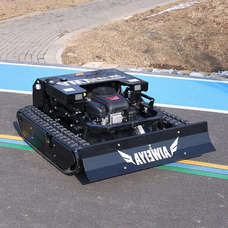 

Customized tracked all-terrain remote-controlled lawn mower, zero-rotation grass crusher, long battery life