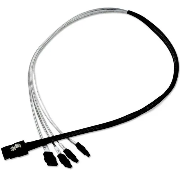 For Amphenol One Minute Four Forward Mini-SAS SFF-8087 to 4 x SATA Cable 6G Data Cable