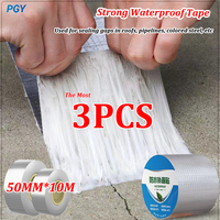 Waterproof Tape High Temperature Resistance Aluminum Foil Thicken Butyl Tape Wall Pool Roof Crack Duct Repair Sealed Self Tape