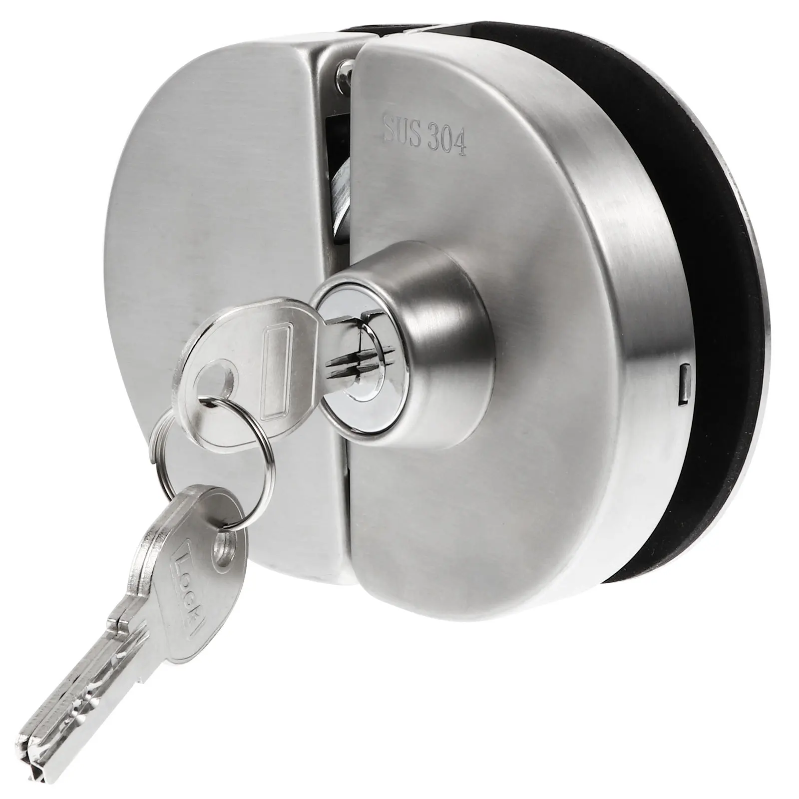 

Stainless Steel Double Bolt Glass Door Lock Fit 10-12Mm Thick Panels Safety Swing Sliding Door Security Lock Furniture Latch