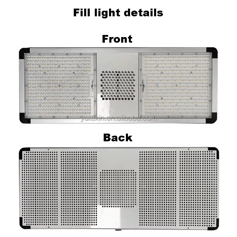 Soffitto per interni da 800 W LED Doppio modulo Luce per la crescita delle piante Completo bianco blu Integratore in alluminio per stock di fabbrica per piante da interno