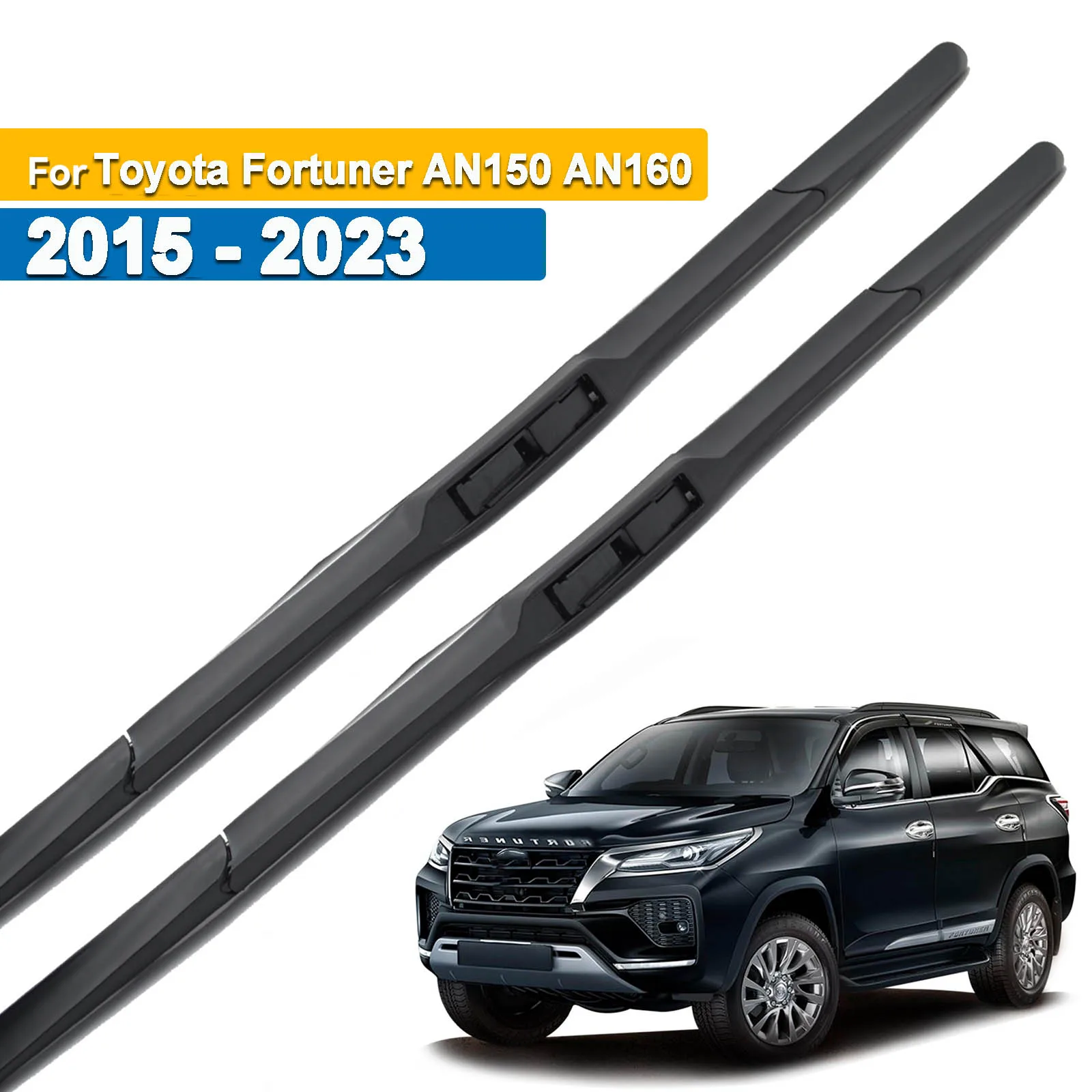 

Erick's Wiper Front Hybrid Wiper Blades For Toyota Fortuner AN150 AN160 2015 - 2023 Windshield Windscreen Window Brushes 22"+16"