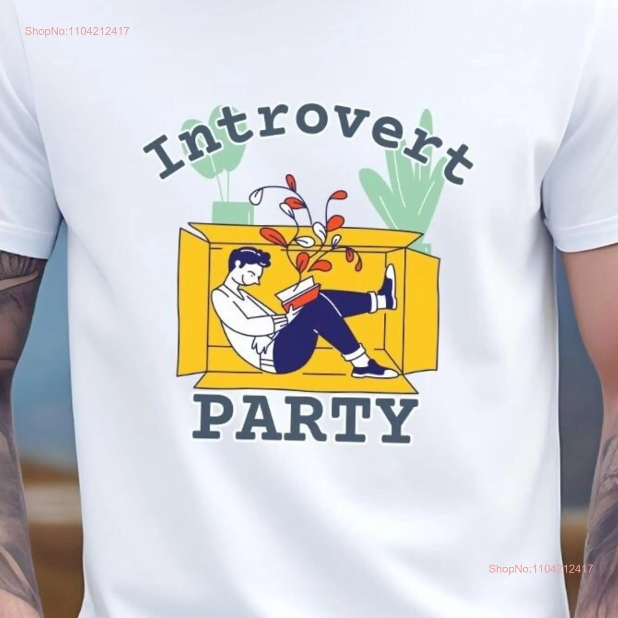 Introvert Party T shirt Softstyle  Soft Crewneck Top Roomy Pullover long or short sleeves