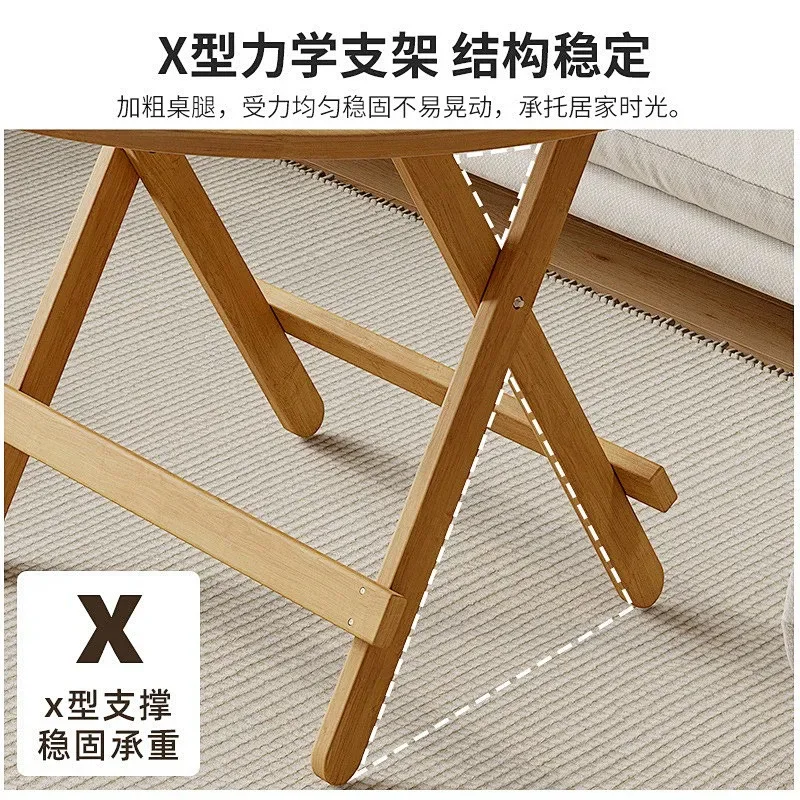 Old tree cypress solid wood folding table portable  household simple study table stall storage