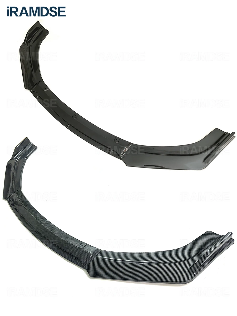 Front Bumper Spoiler for Volkswagen Passat B7 Sedan Splitter Protector Plate Lip Type D Body Kit Skirts Glossy Black view 4