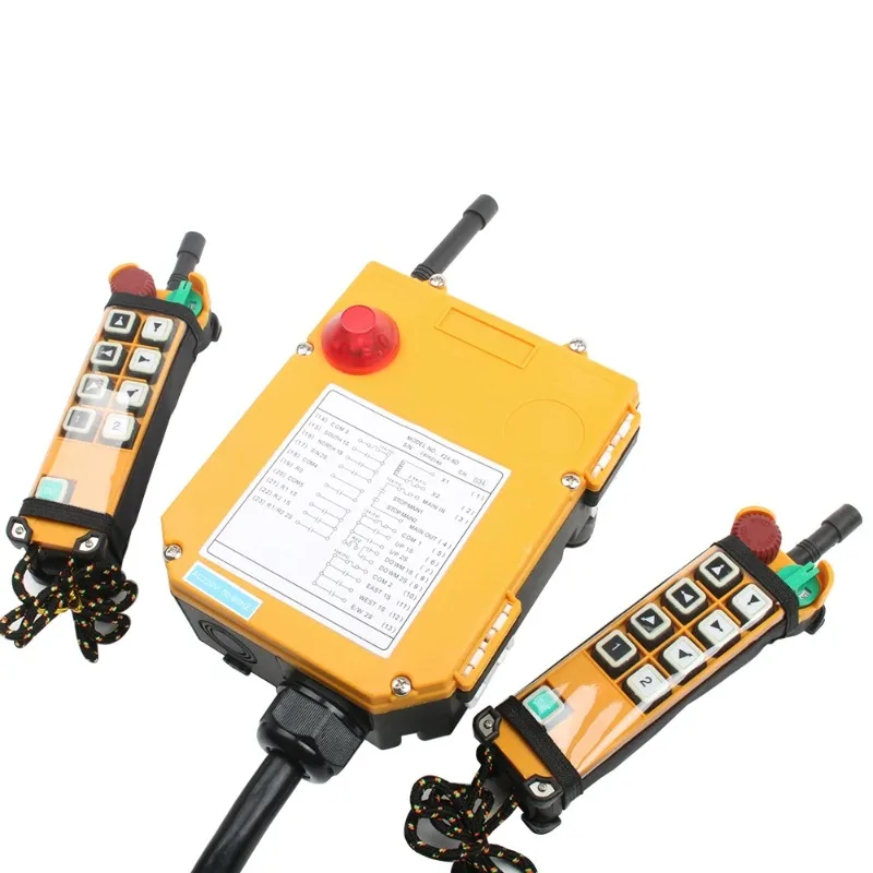 Single/Dual Speed F24-6S/D 8S/D 10S/D Industrial Wireless Remote Control 1 Receiver 2 Transmitter For Crane Hoist Driving