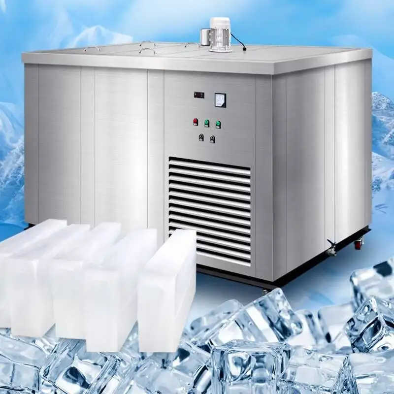 Seafood Market, Large Ice Cube, Ice Bar, Ice Maker Spot Industrial Ice Brick Machine