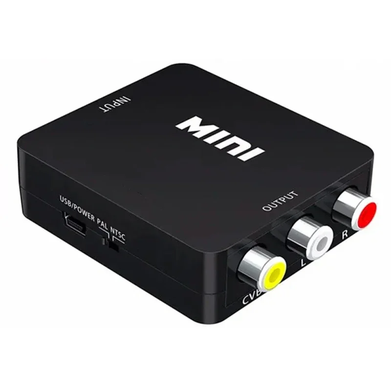 HDMI-compatible To AV RCA Adapter HDMI-compatible RCA AV CVSB LR Video Composite AV Scaler Converter For PC HDTV Projector