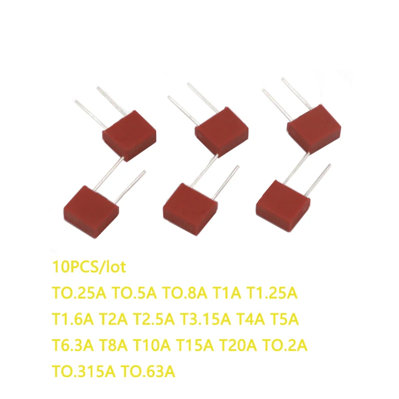 【50-20PCS】0.2A 0.315A 0.63A 0.8A 1A-5A 10A 15A 20A 392 Square Fuse Plastic LCD TV Power Board Commonly Water Purifier