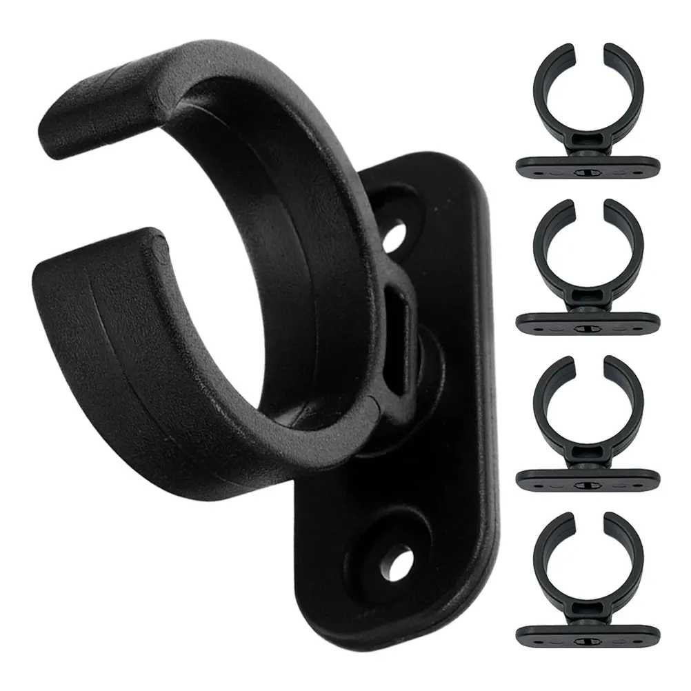 

5pcs Microphone Base Holder Durable Plastic Wireless Wired Clips Accessories Black Easy Installation Home Professional