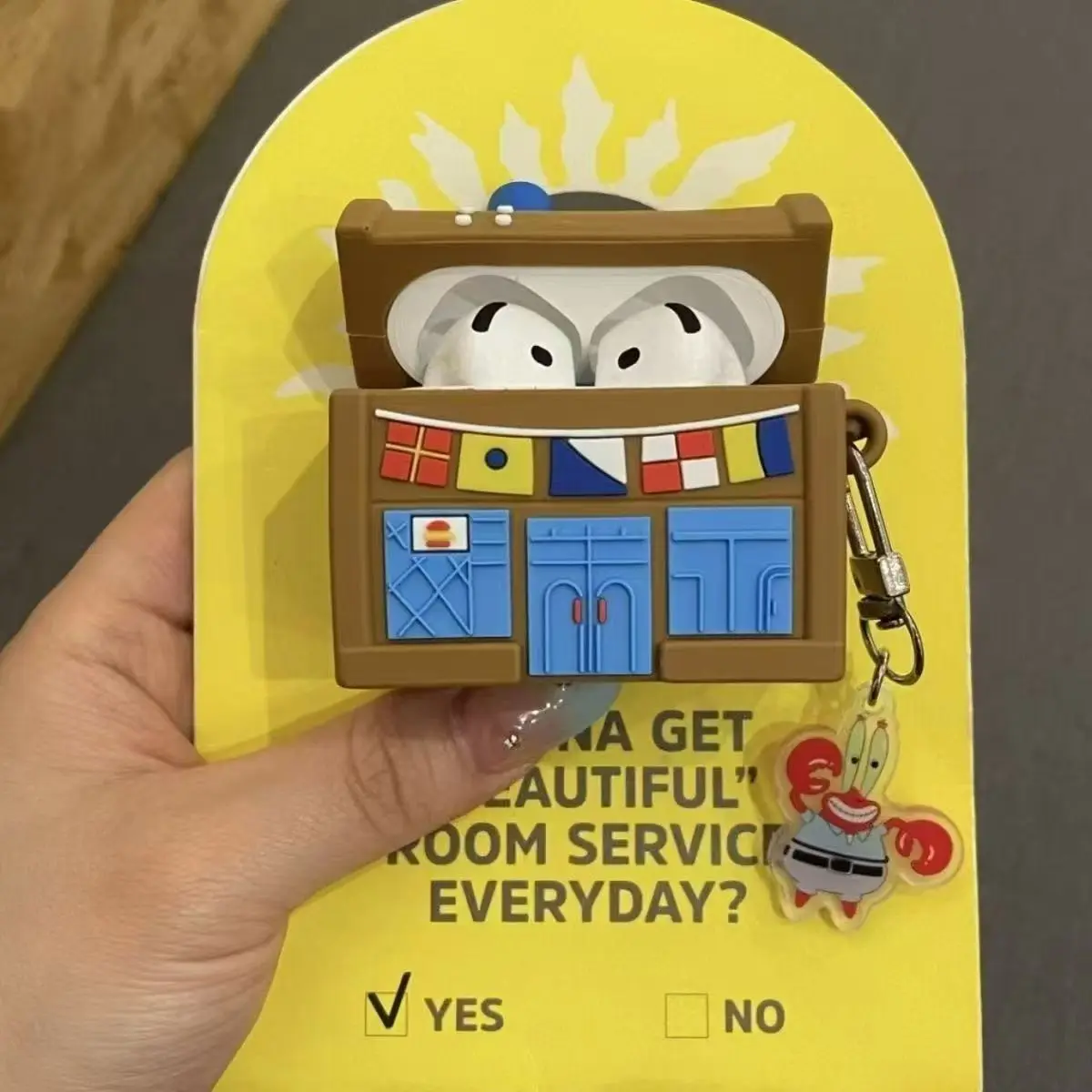 MINISO Creative Restaurant Fones de ouvido Bluetooth compatível com Apple AirPods 1/2/3/4 Pro/Pro2 Universal