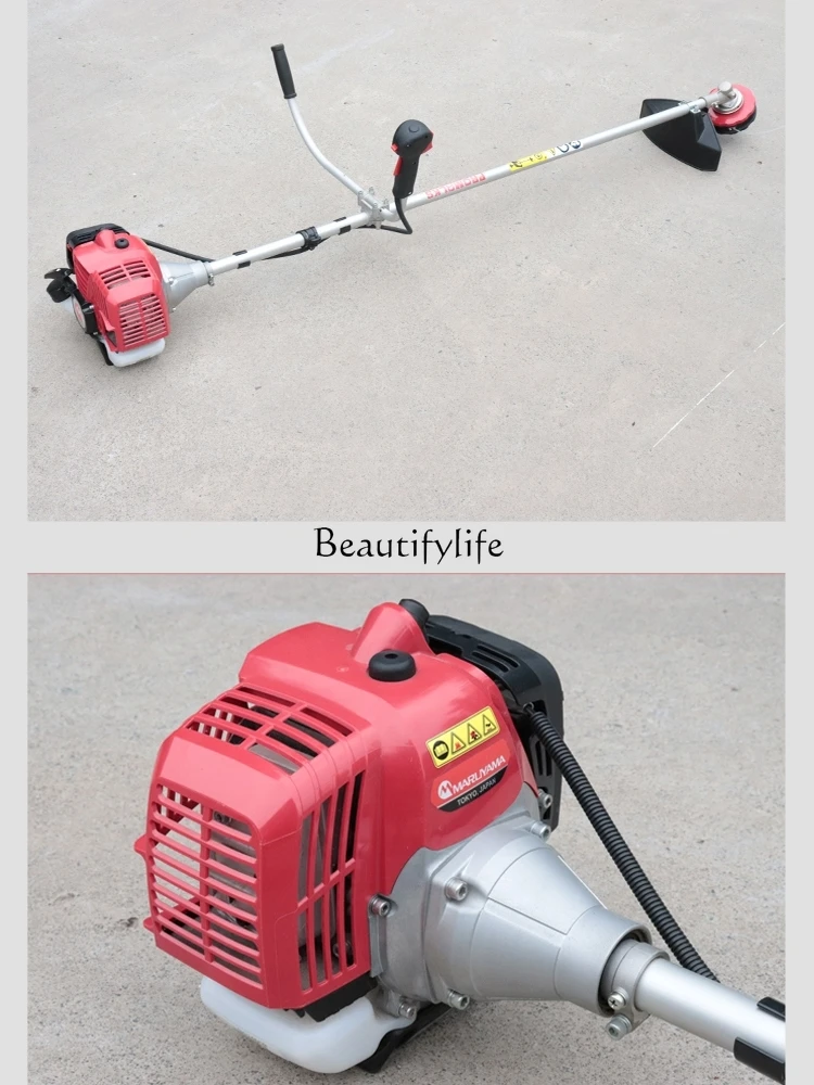 Two-Stroke Gasoline Grass Trimmer Diagonal Mower Brush Cutter Household Weeding Machine