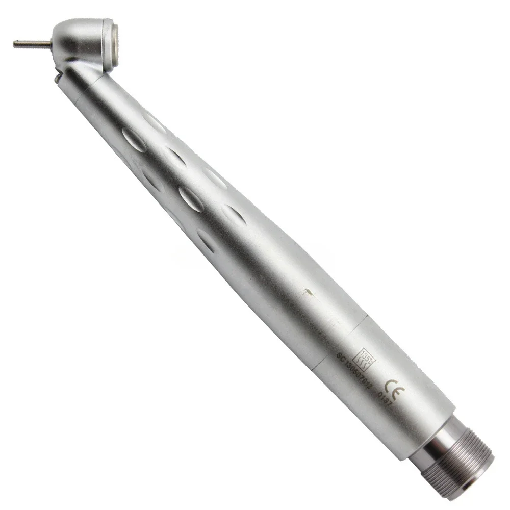 SOCO dentalss 45 degree contra angle stand high speed handpiece/turbine with LED generator light 2 hole/4hole