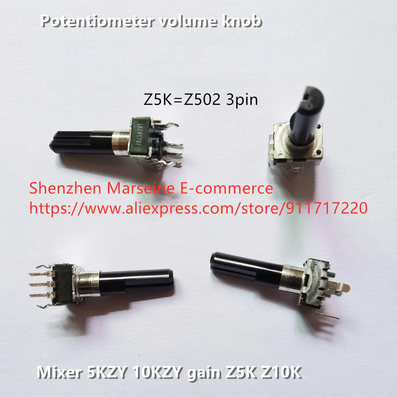 Original New 100% mixer 5KZY 10KZY gain Z5K Z10K potentiometer volume knob (SWITCH)