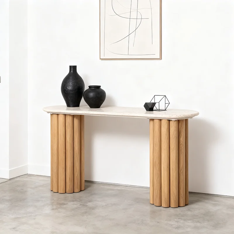 Nordic Classic Console Table Practical Modern Premium Elegant Console Table Unique Against The Wall Bureau Furniture Living Room