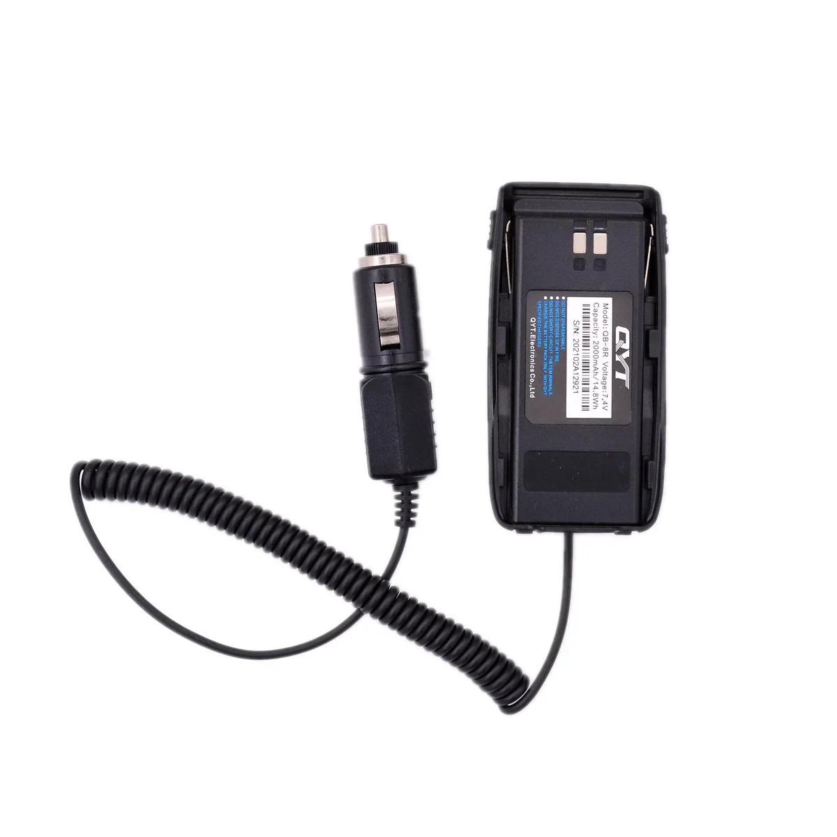 QYT Battery Eliminator Adapter Input DC 12V for KT8R HAM Two Way Radio Car Charger Cigarette Lighter Accessory