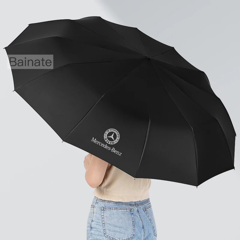 

Для Mercedes Benz AMG A C E V S Class GLA GLC GLK GLS CLA CLS ML SL SLK Vito Автоматический складной ветрозащитный зонт от солнца