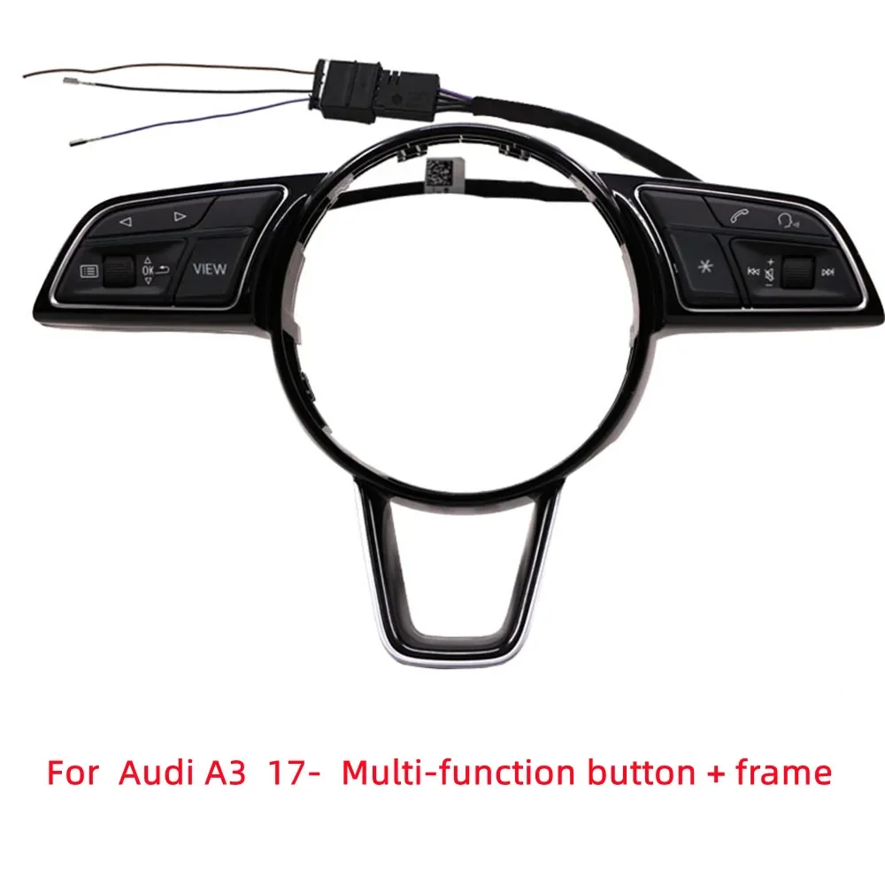 For Audi A3 A4L Q5 Q5L steering wheel multi-function button modification low-profile upgrade high-profile control button