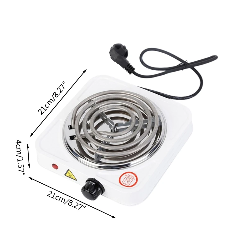 Portable Electric Coil Hot Plate Single for Burner Countertop Cooktop Electric Stove with Adjustable Temperature Dropshipping images - 6