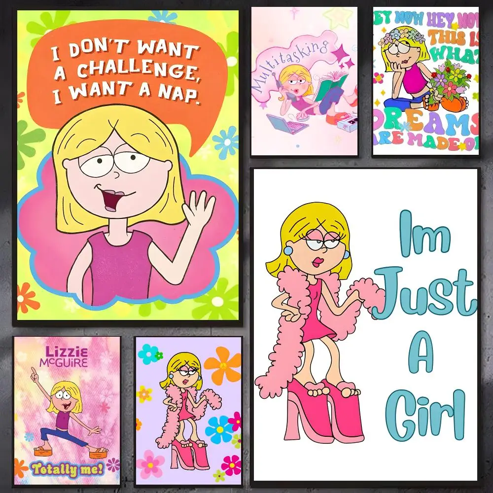 Nostalgic series Lizzie McGuire Poster Wall Ornament Home Decor Young Decor Fans