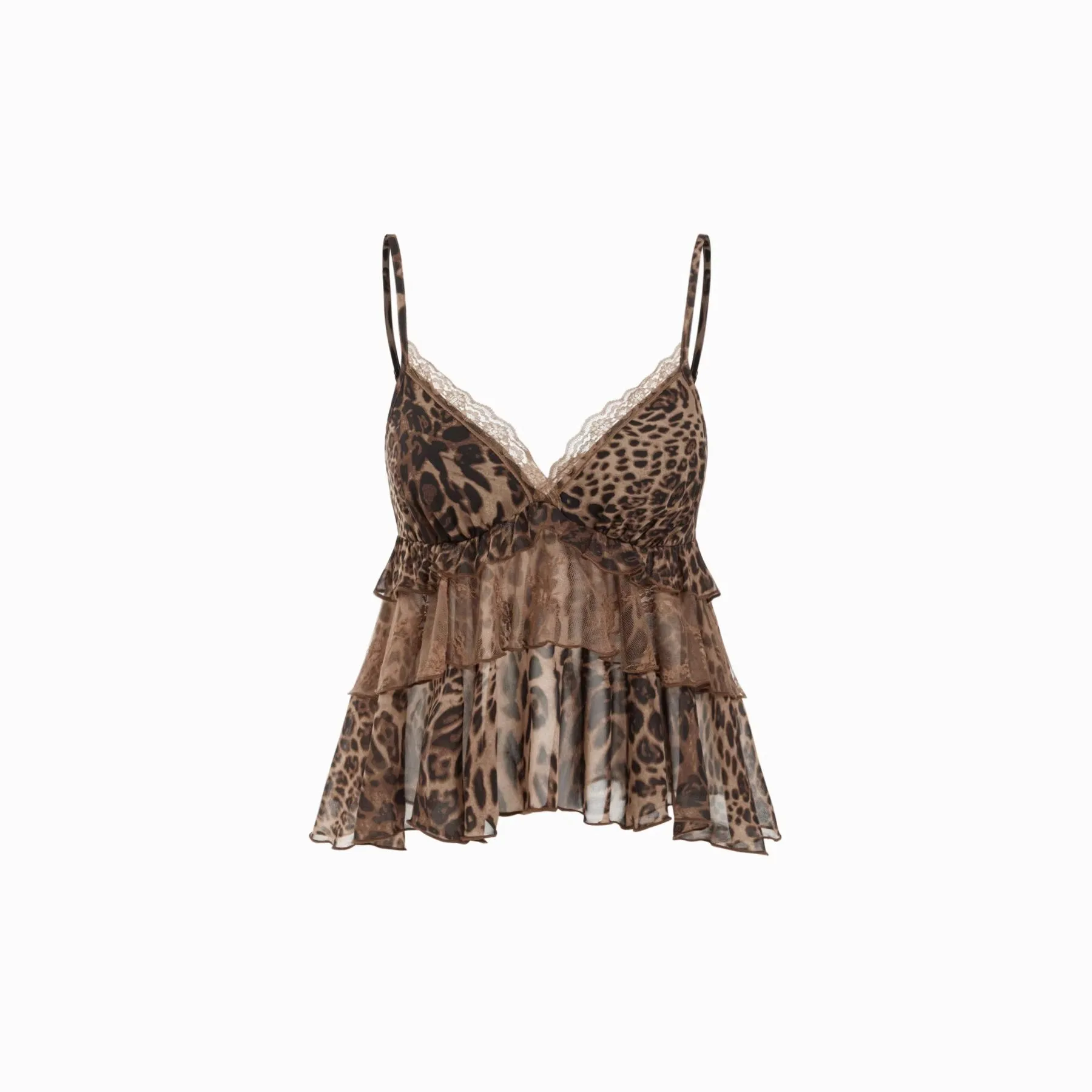 Ruffle Top Crop Top Sweet with Spaghetti Strap V Neck Sexy Summer Asymmetrical Private Celebrity Pullover Sleeveless Women Tanks