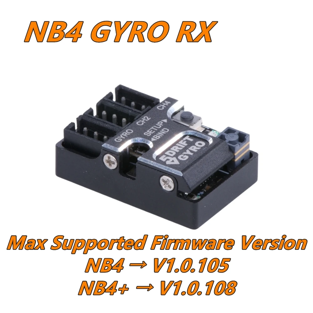 

GT55Racing NB4 TOWER ANTENNA GYRO RECEIVER V5 DSK-505B CNC01 Third-Party Receiver – Max Firmware Support: NB4 V1.0.105/NB4+ V1