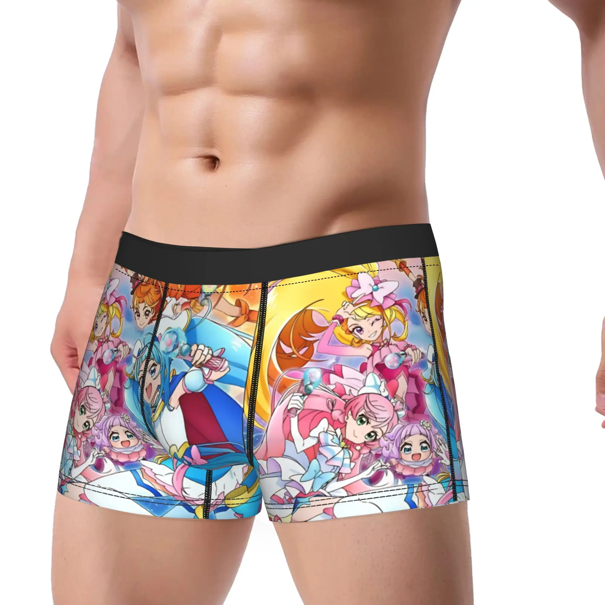 Sky Precure Cloud Sky Group Poster Underwear  Men Boxer Brief Novelty Boxershorts High Quality Custom Plus Size Panties