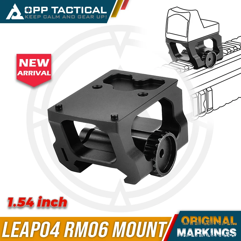 

LEAP 04 1,54-дюймовый тактический металлический прицел RM06 с красной точкой, установка аксессуаров для поддержки стойки, основание для крепления на рейку 20 мм