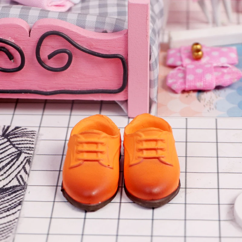Ob11 British Retro Round Toe Shoes PVC Material Doll Accessories Cute For Penny, Ymy, Obitsu 11,Molly, Gsc,1/12 Bjd Doll