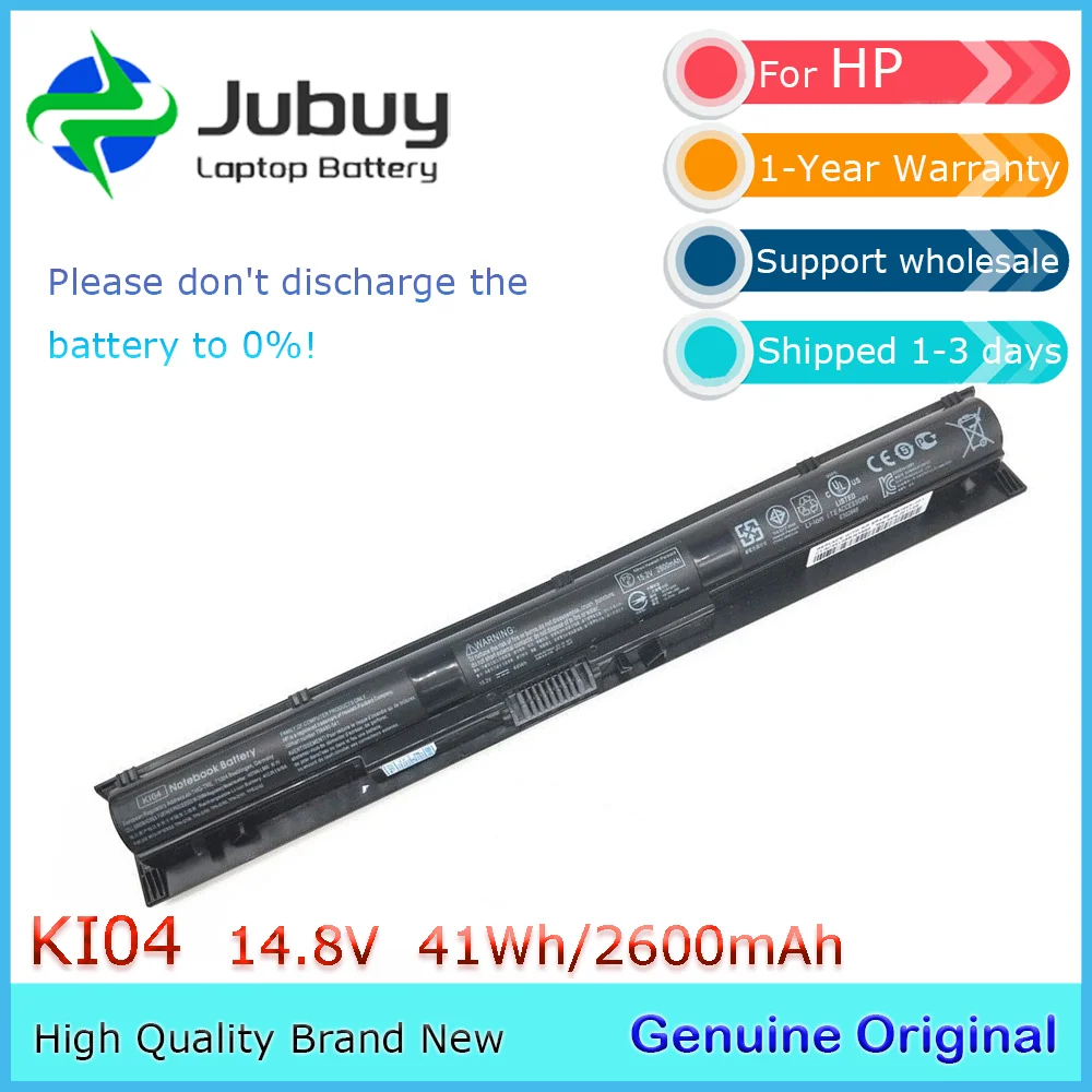 KI04 14.6V 41Wh Original Laptop Battery for HP Pavilion 14 15 17 800009-421 800049-001 HSTNN-LB6S 15-AB297TX K