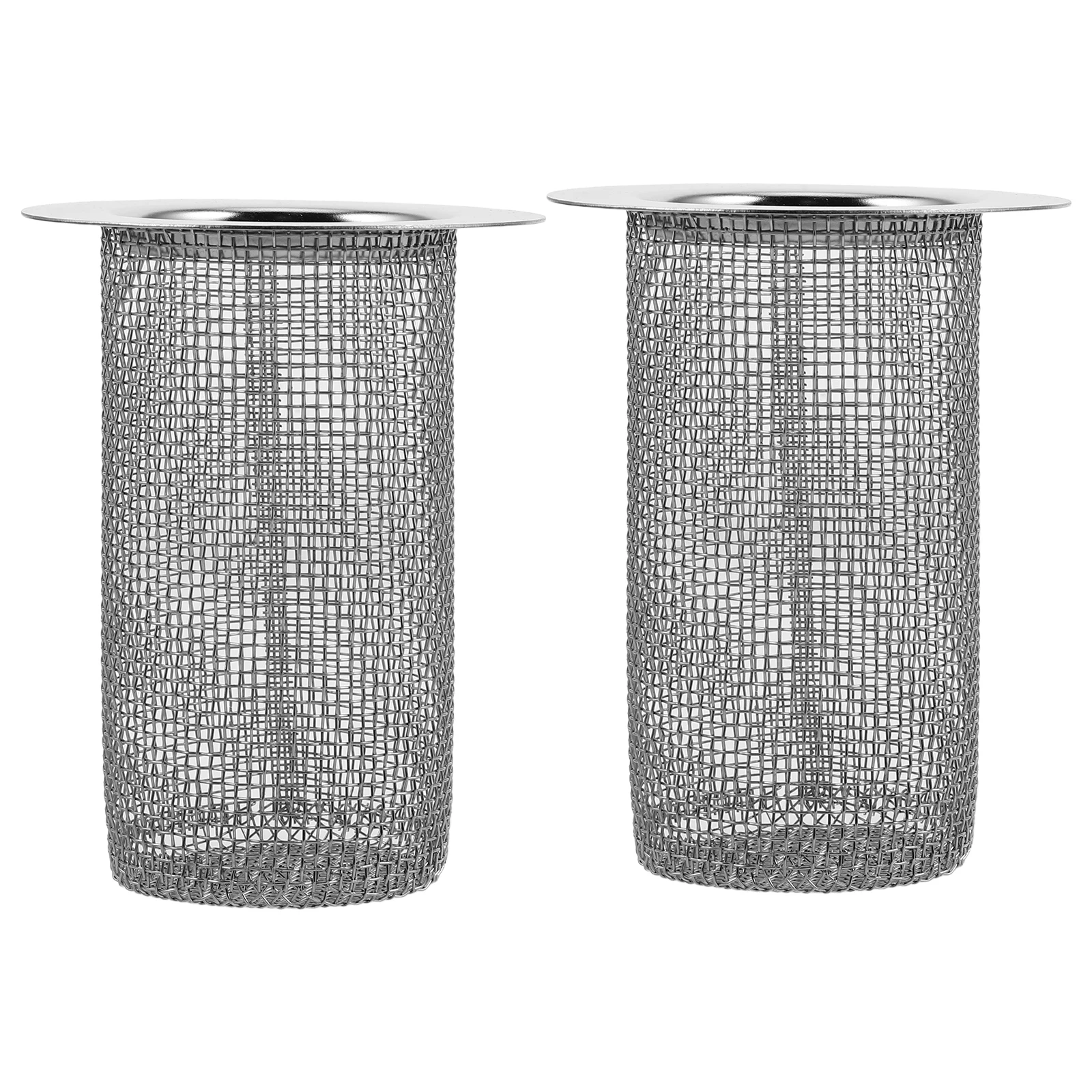 2 pezzi filtro di scarico in acciaio inossidabile raccoglitore per capelli filtro per lavandino del bagno cestello in rete per cucina doccia vasca da bagno 4 cm