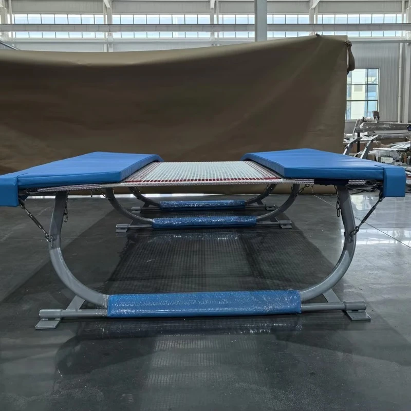 Trampolin Mini Ganda Profesional Berkualitas Tinggi untuk Olahraga & Hiburan