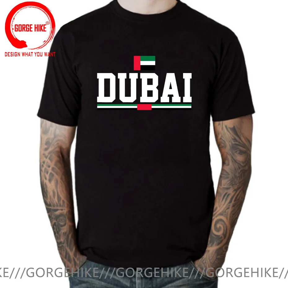 Funny Dubai T Shirts Graphic Cotton Streetwear Short Sleeve Birthday Gifts Summer T-shirt The United Arab Emirates Flag Clothing