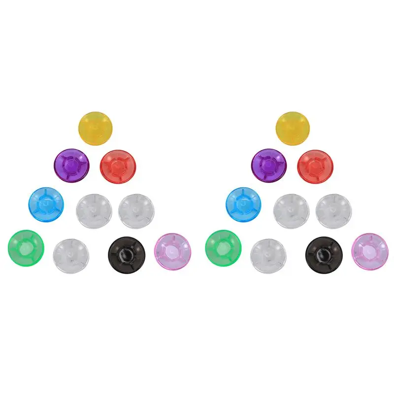 CGDS-20Pcs Mushroom Guitar Effect Pedal Foot Nail CAP Amplifiers Color Foot Switch Guitar Pedal Knobs Protector