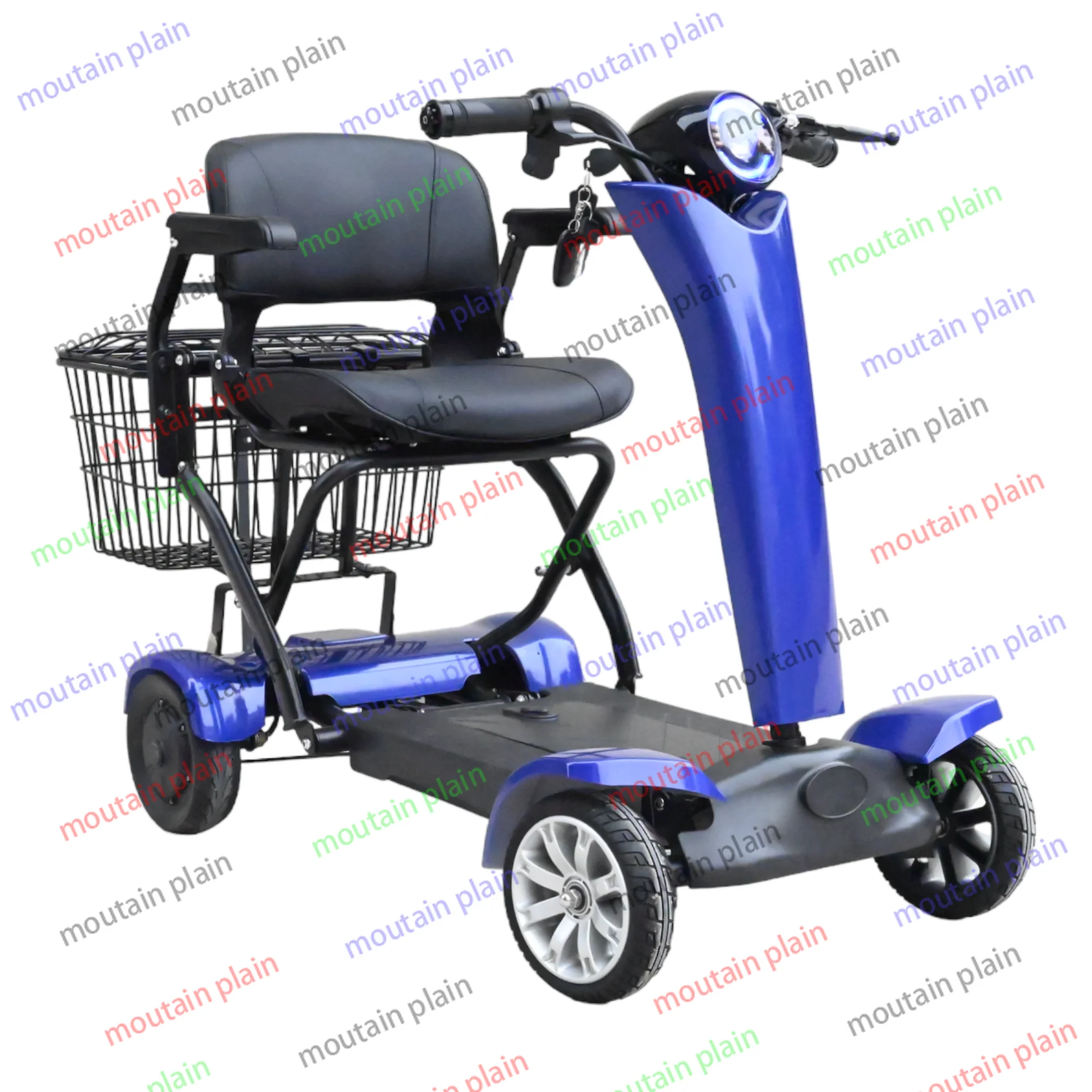 

Disability Mobility Scooters Electric 4 Wheel Disabled Removable Battery Cheap Handicapped Four Wheel Light Weight Foldable