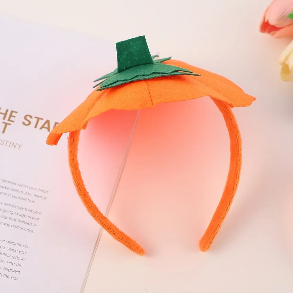 Pumpkin Halloween Pumpkin Headband Vegetables Head Hoop Halloween Party Hair Hoop Creative Cosplay Ghost Festival Headpiece