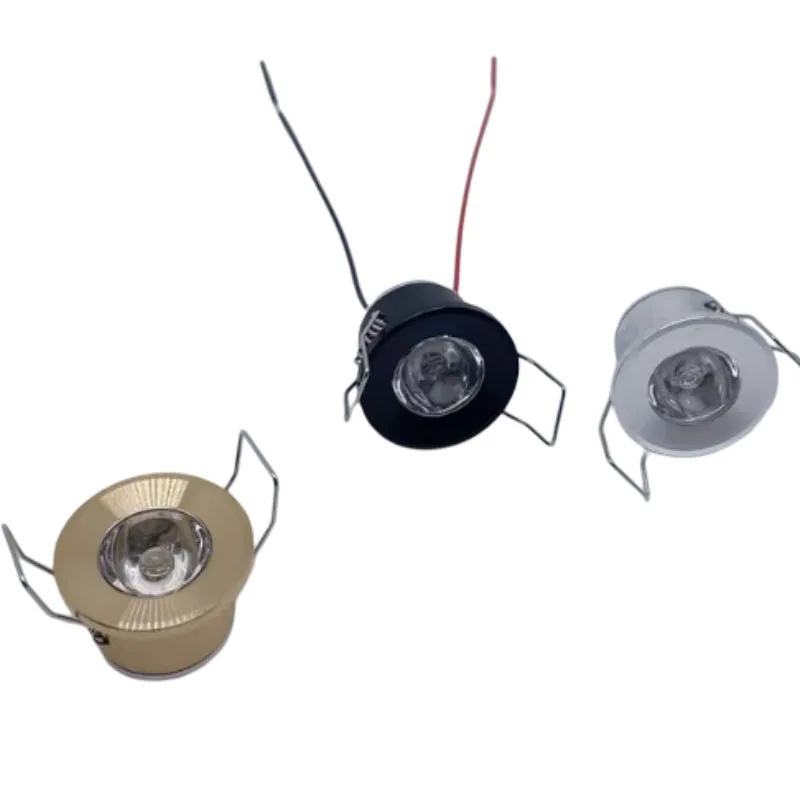 Mini Led Downlight AC220V 110V 3W DC12V  Embedded Cabinet LED Light Jewelry Cabinet Shelf Counter Wine Cabinet Spotlight