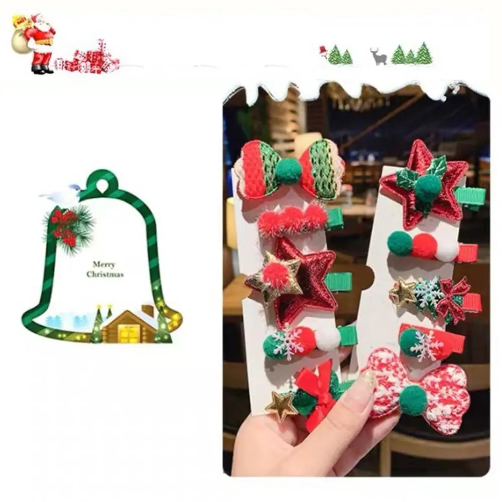 Children Baby Adult Girls Top Clip Party Supplies Christmas Tree Barrette Christmas Hair Clip Hair Accessories Cute Headwear