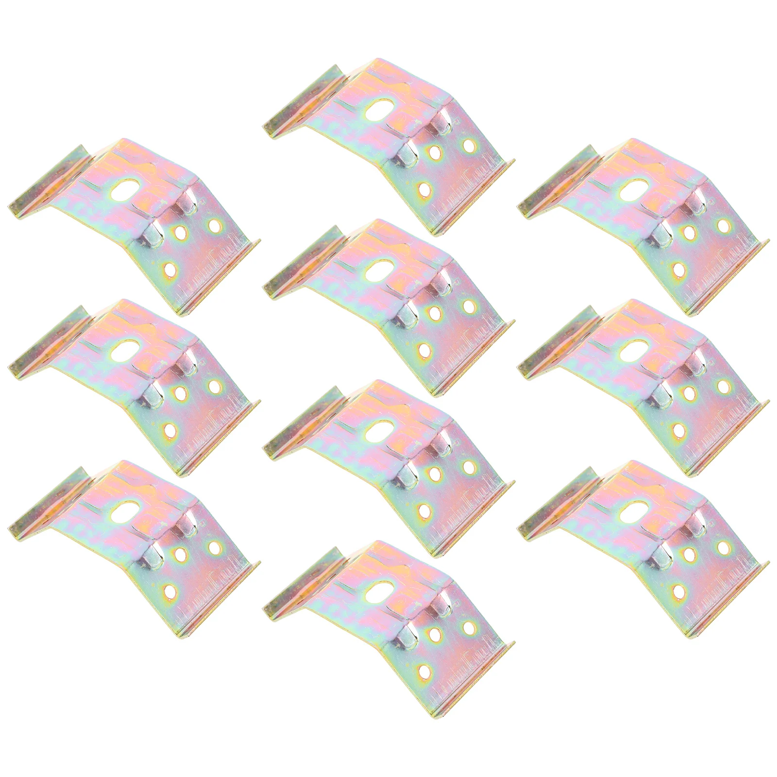 

10 Pcs Furniture Corner Plugs Universal Connector Connection for Brace Bracket Adjustable Heavy Duty Iron Connectors Hardware