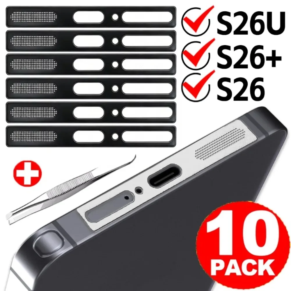 1-10PCS Metal Speaker Dust Cover for Samsung Galaxy S26/S26Plus/S26 Ultra Adhesive Protective Speaker Mesh Dustproof Trumpet Net